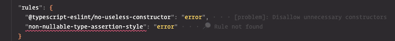 Rule not found warning in VSCode using LintLens